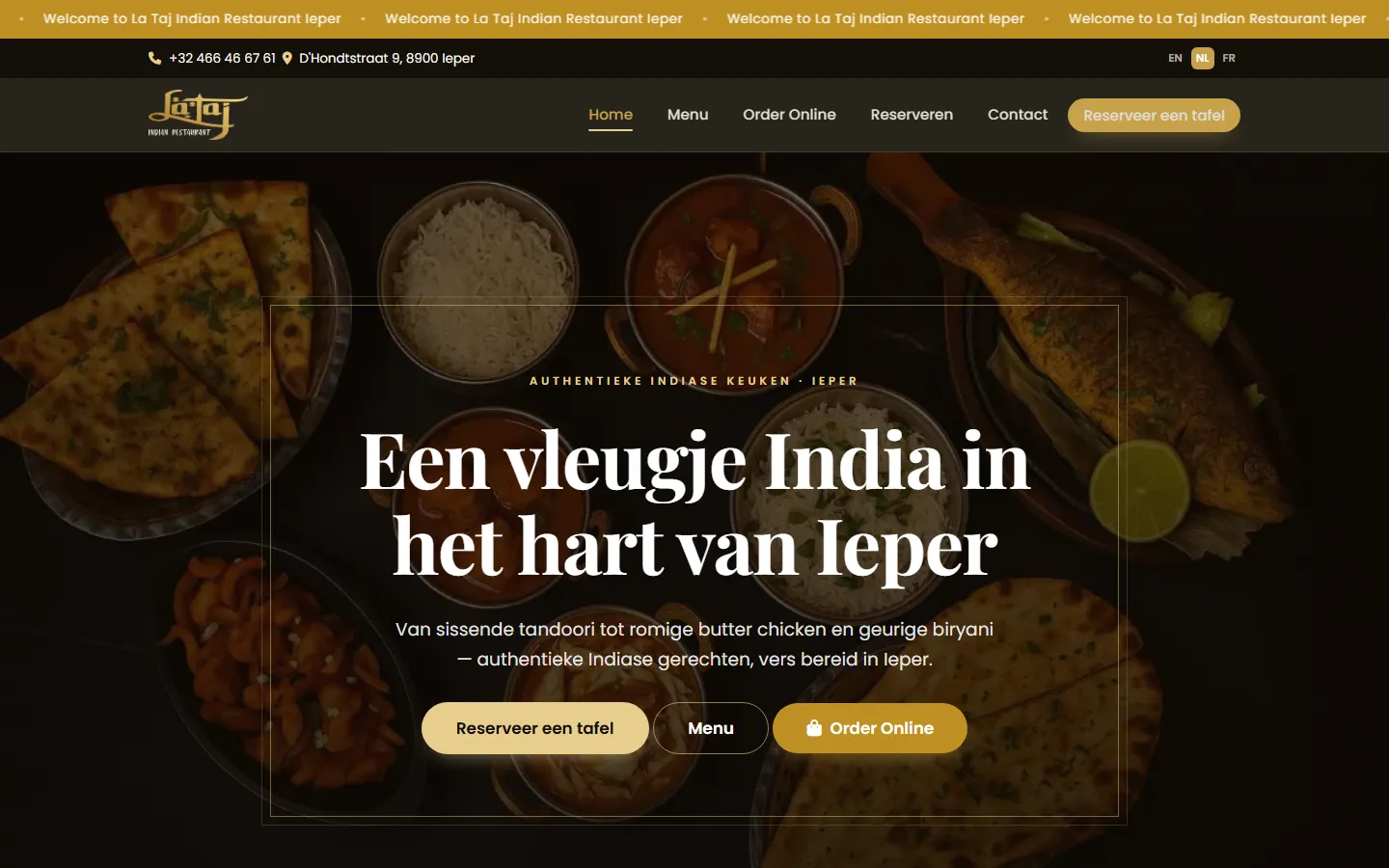 Screenshot of the Lataj website
